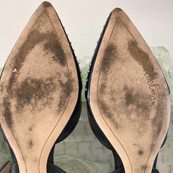 Sam Edelman black studded pointy toe flats - Picture 13 of 16